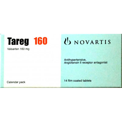 TAREG 160MG ( VALSARTAN ) 14 F.C. TABLETS